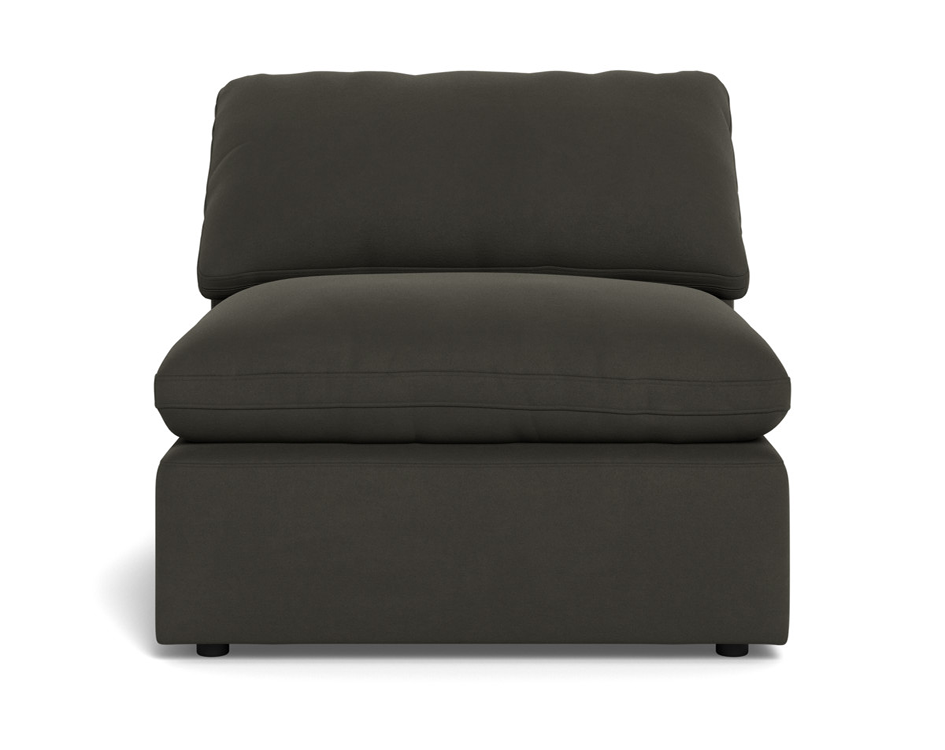 Fluffy Small Armless Chair - Dream Apple