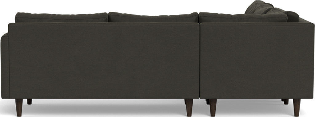 Wallace 102" Untufted Corner Sectional - Dream Chocolate