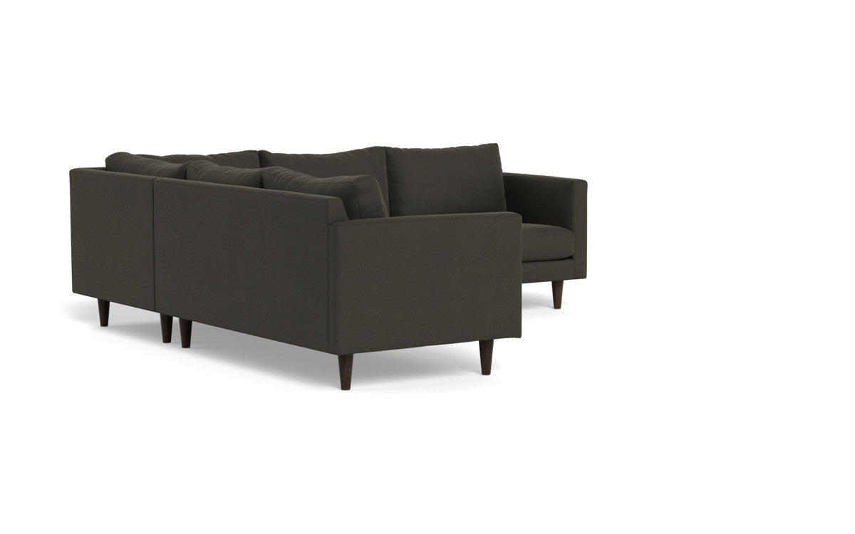 Wallace 102" Untufted Corner Sectional - Dream Chocolate