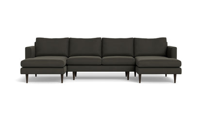 Wallace 126" Untufted Double Chaise U Sectional