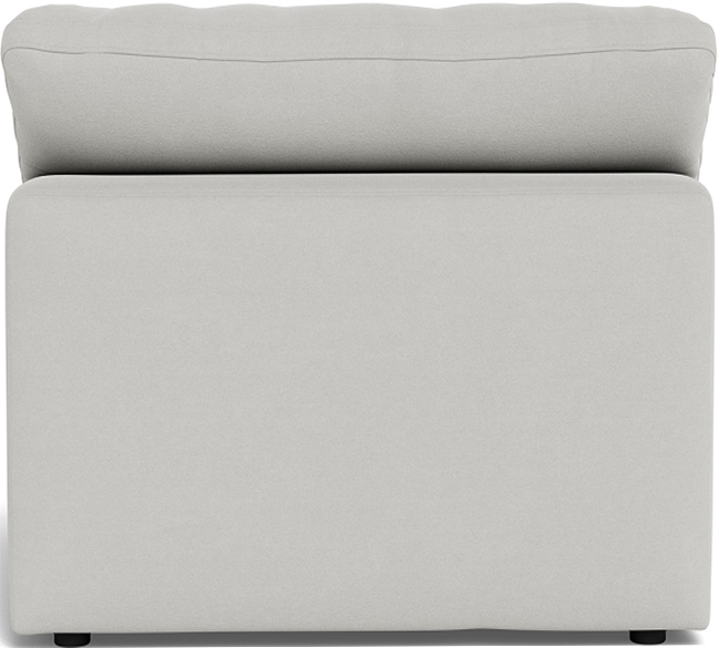 Fluffy Small Armless Chair - Dream Chocolate