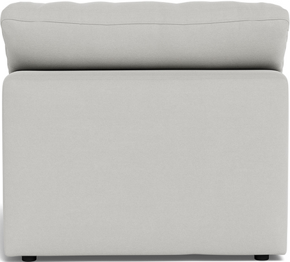Fluffy Small Armless Chair - Dream Chocolate
