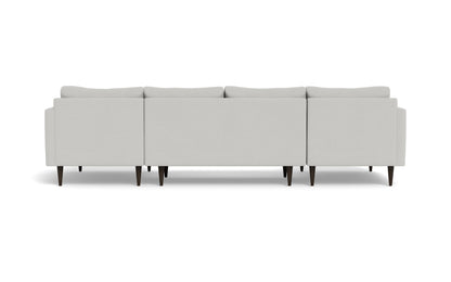 Wallace 126" Untufted Double Chaise U Sectional