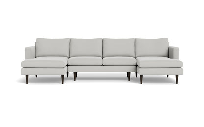 Wallace 126" Untufted Double Chaise U Sectional