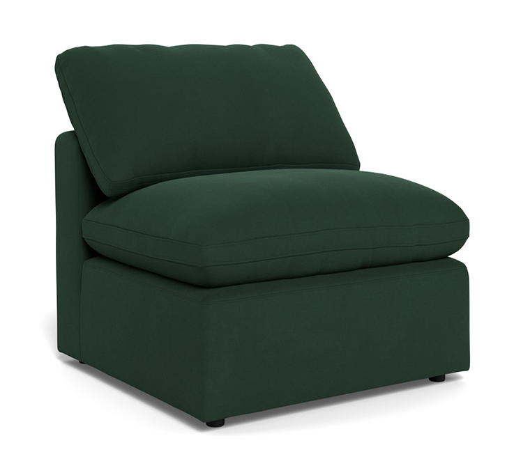 Fluffy Small Armless Chair - Dream Forest