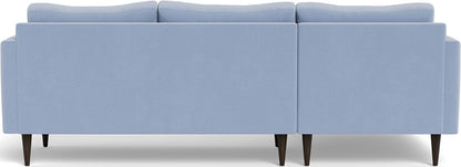 Wallace 98" Untufted Left Chaise Sectional - Dream French Blue