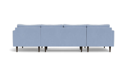 Wallace 126" Untufted Double Chaise U Sectional