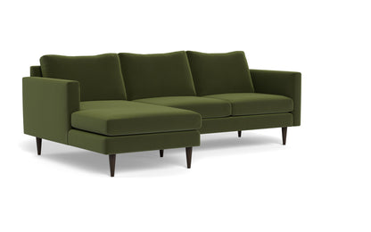 Wallace 98" Untufted Left Chaise Sectional - Dream Olive