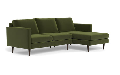 Wallace 98" Untufted Right Chaise Sectional - Dream Olive
