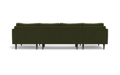 Wallace 126" Untufted Double Chaise U Sectional