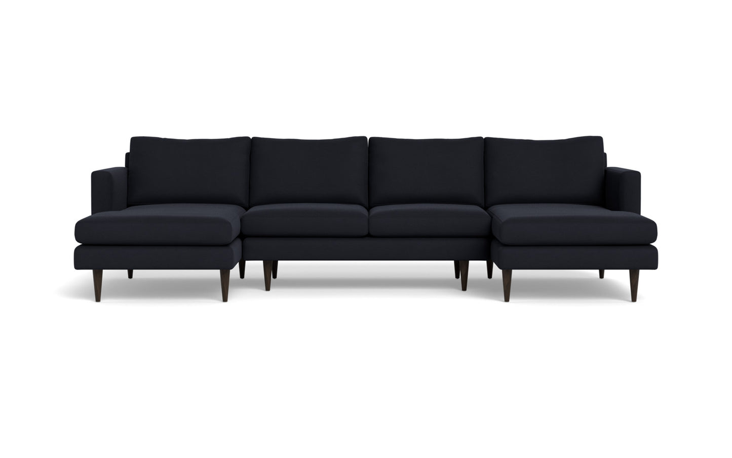 Wallace 126" Untufted Double Chaise U Sectional