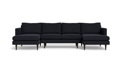 Wallace 126" Untufted Double Chaise U Sectional