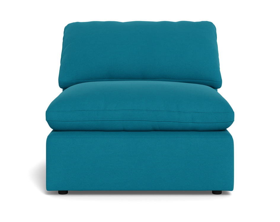 Fluffy Small Armless Chair - Dream Onyx