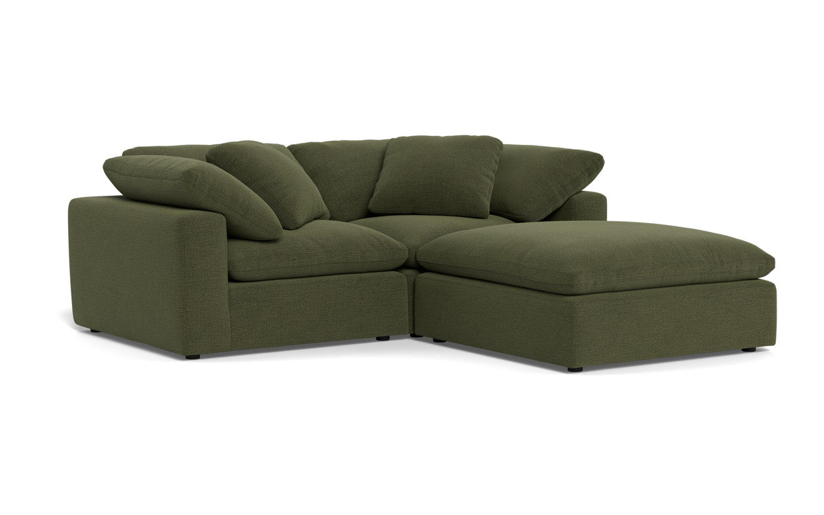 Fluffy 2 Piece Sofa w/Otto - Elliot Avocado