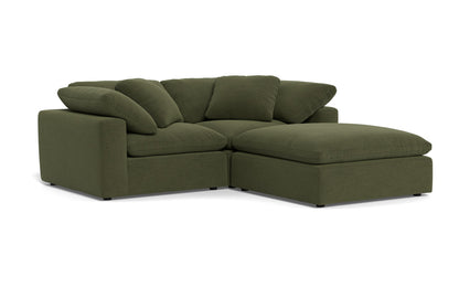 Fluffy 2 Piece Sofa w/Otto - Elliot Avocado