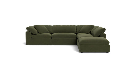 Fluffy 4 Piece Sectional w/Otto - Elliot Avocado