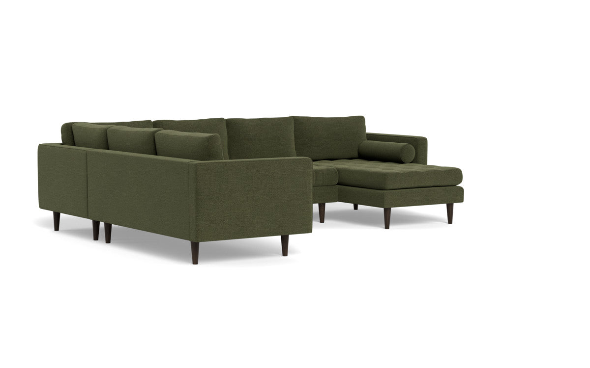 Ladybird 133" Corner Sectionals w. Right Chaise - Elliot Avocado