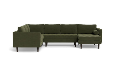 Ladybird 133" Corner Sectionals w. Right Chaise - Elliot Avocado