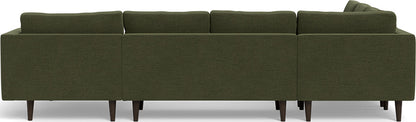 Ladybird 133" Corner Sectionals w. Right Chaise - Elliot Avocado