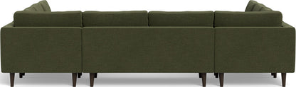 Ladybird 134" U Sectional - Elliot Avocado