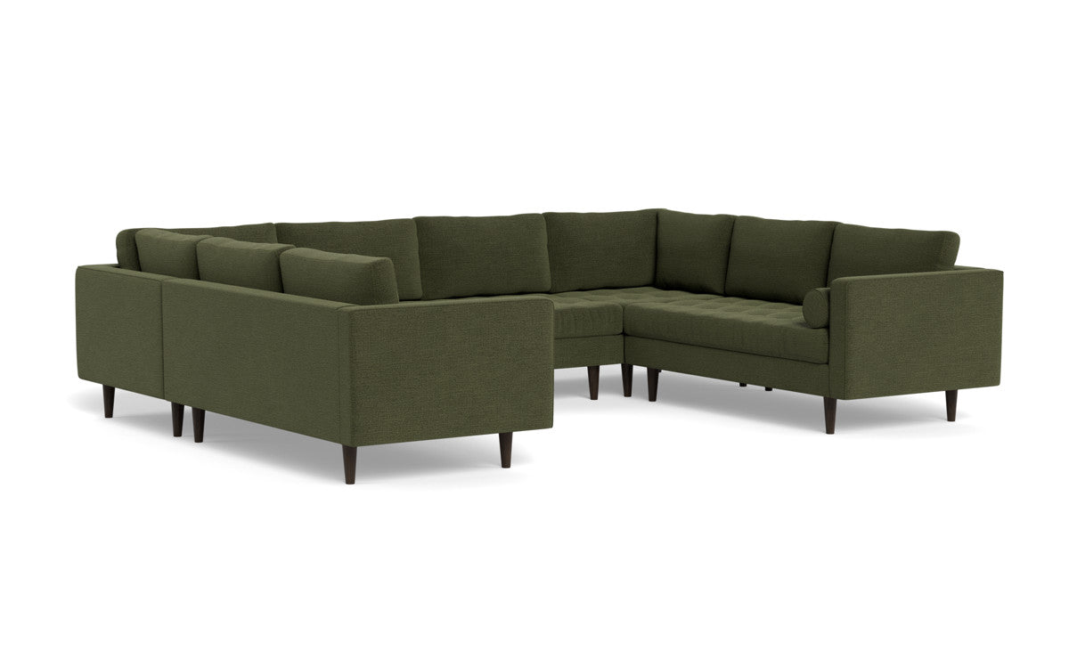 Ladybird 134" U Sectional - Elliot Avocado