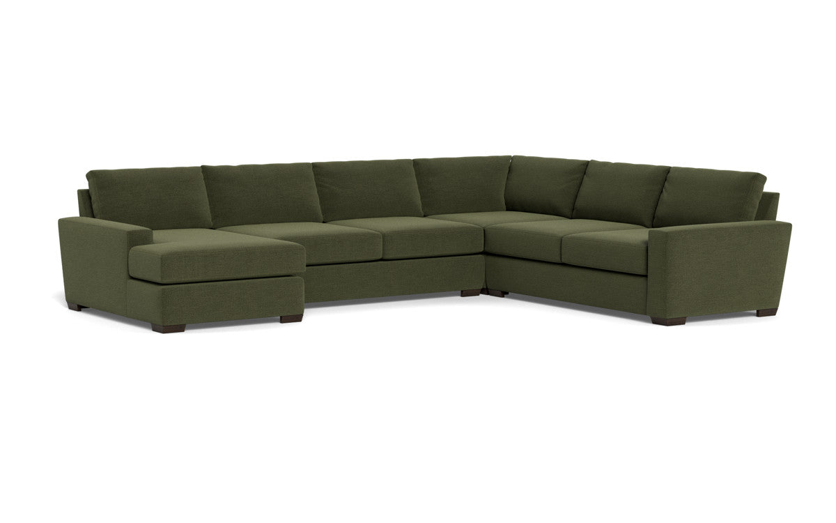 Mas Mesa 162" Deep Corner Sectionals w. Left Chaise - Elliot Avocado