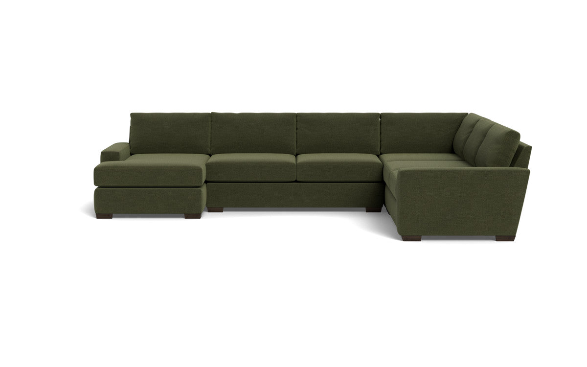 Mas Mesa 162" Deep Corner Sectionals w. Left Chaise - Elliot Avocado