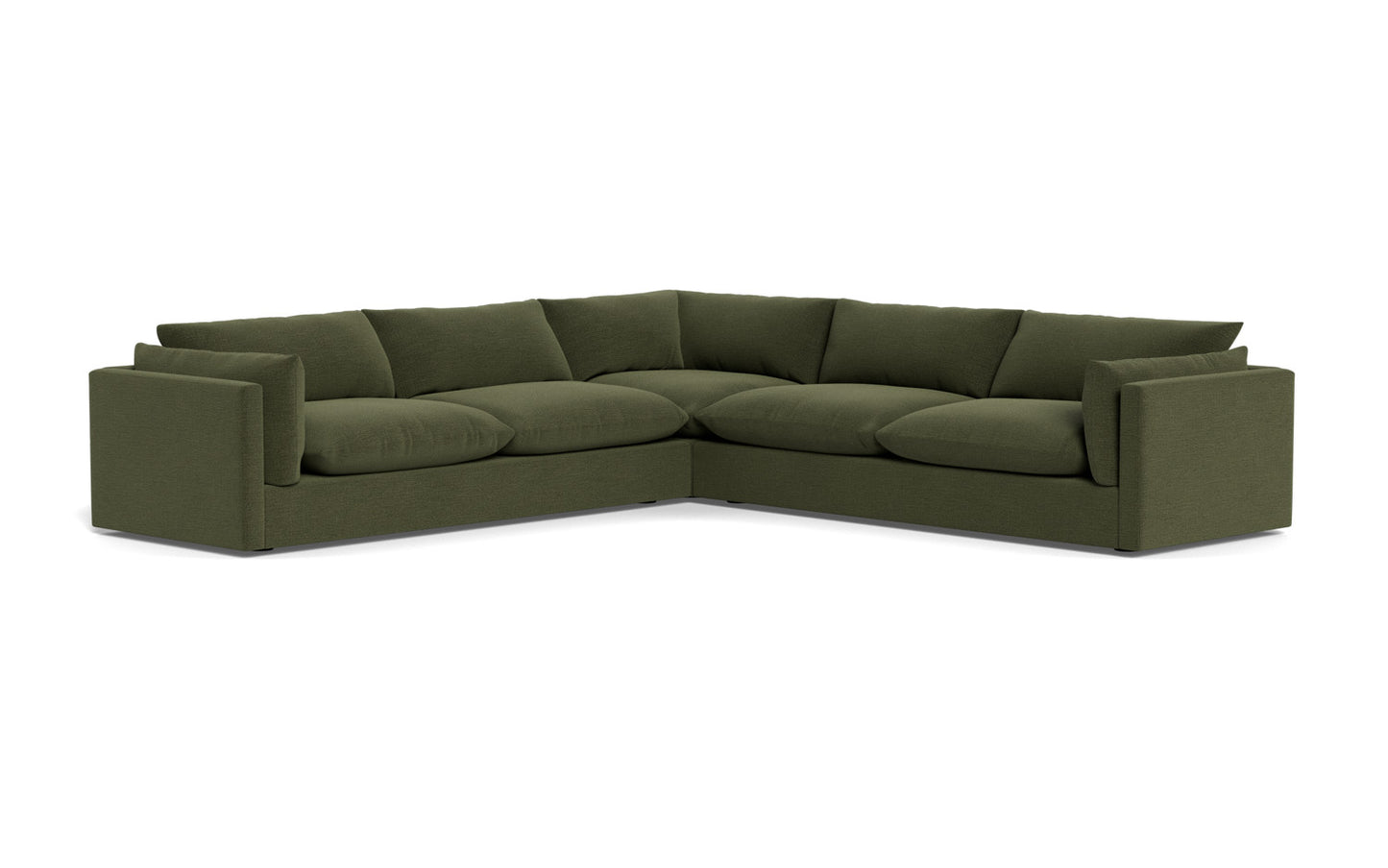 SoCo 124" Corner Sectional - Elliot Avocado