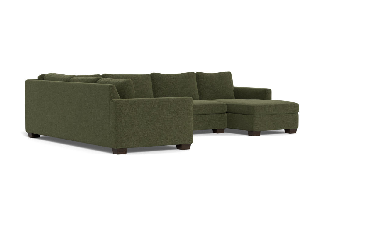 Track 141" Corner Sectionals w. Right Chaise - Elliot Avocado