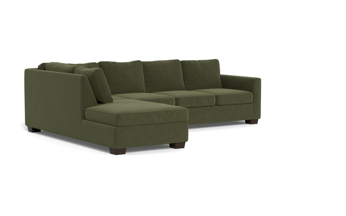Track 121" Left Chaise Sectional - Elliot Avocado