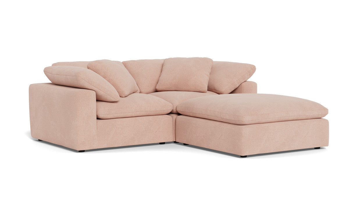 Fluffy 2 Piece Sofa w/Otto - Elliot Blush