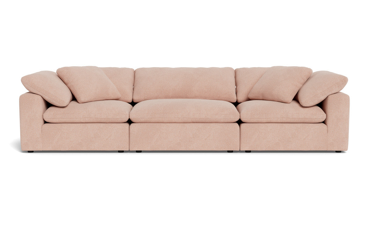 Fluffy 3pc Sofa - Elliot Blush