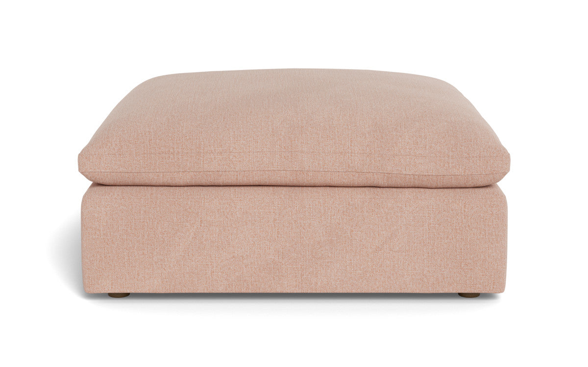 Fluffy Ottoman - Elliot Blush