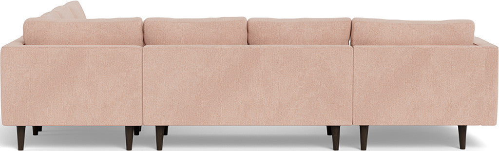 Ladybird 133" Corner Sectional with Left Chaise - Elliot Blush