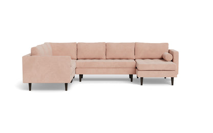 Ladybird 133" Corner Sectionals w. Right Chaise - Elliot Blush