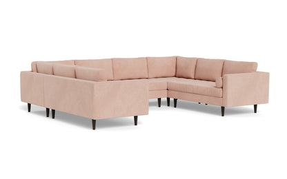 Ladybird 134" U Sectional - Elliot Blush