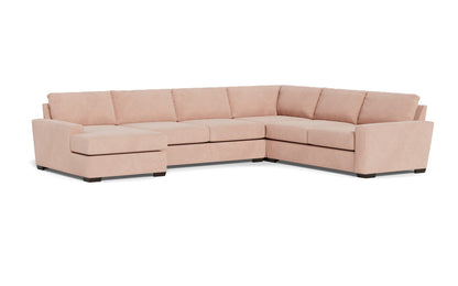 Mas Mesa 162" Deep Corner Sectionals w. Left Chaise - Elliot Blush