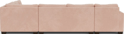 Track 141" Corner Sectionals W. Full Sleeper & Left Chaise - Elliot Blush