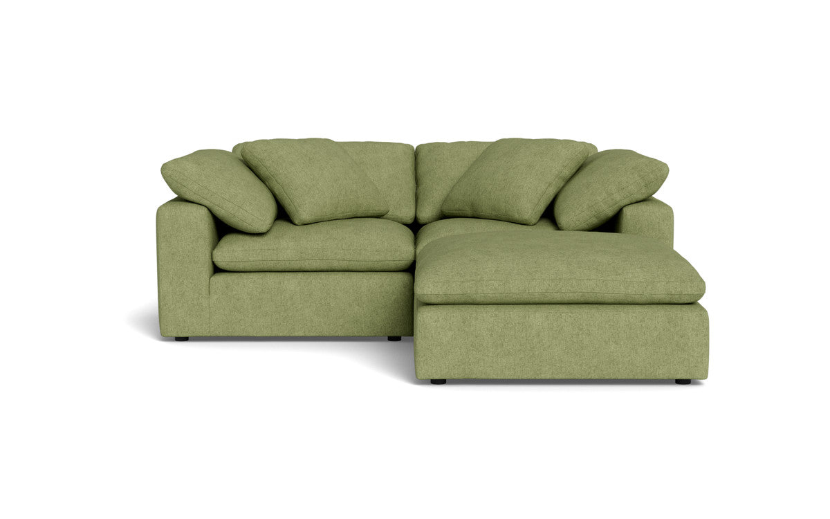 Fluffy 2 Piece Sofa w/Otto - Elliot Celadon