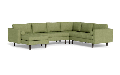 Ladybird 133" Corner Sectional with Left Chaise - Elliot Celadon