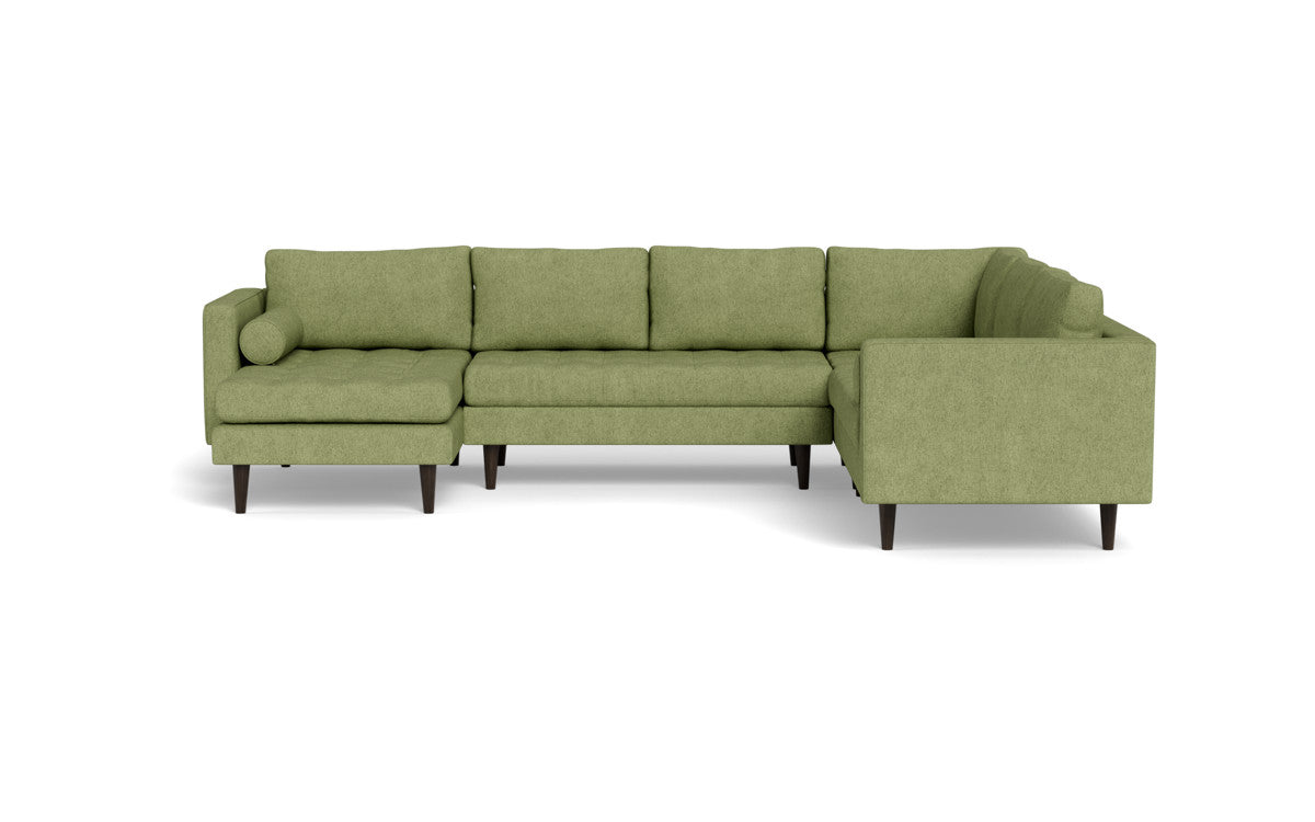 Ladybird 133" Corner Sectional with Left Chaise - Elliot Celadon