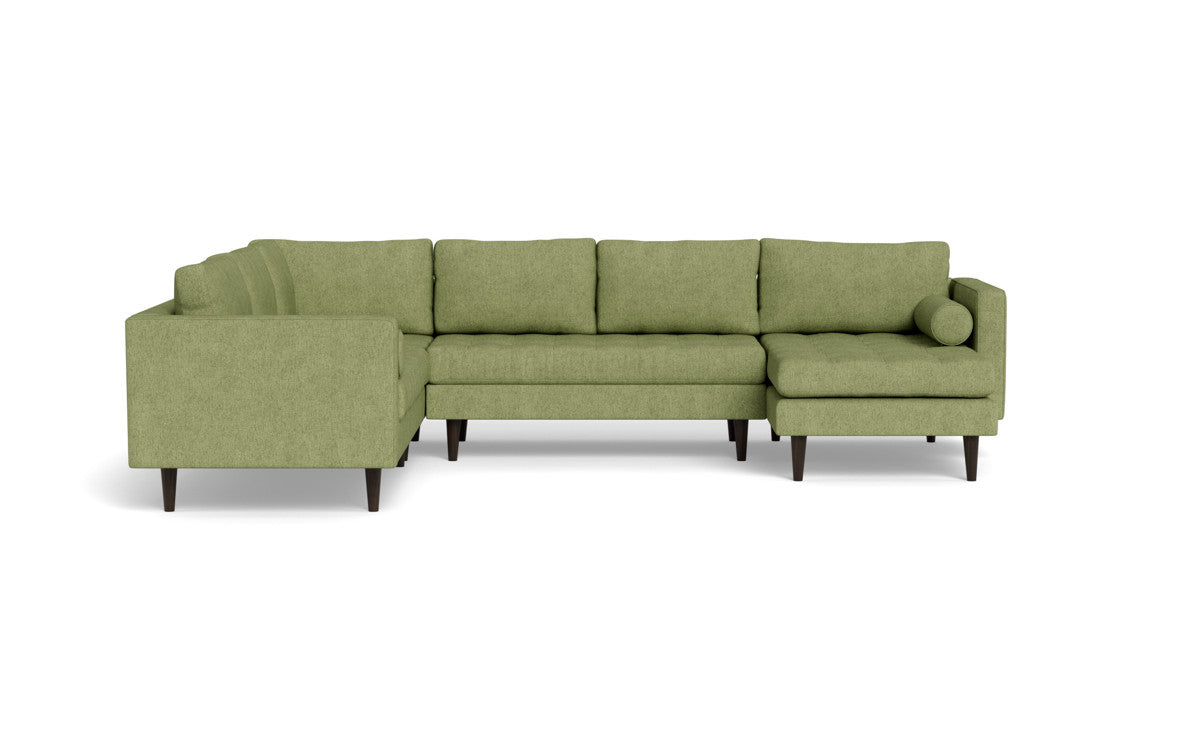 Ladybird 133" Corner Sectionals w. Right Chaise - Elliot Celadon