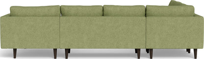 Ladybird 133" Corner Sectionals w. Right Chaise - Elliot Celadon