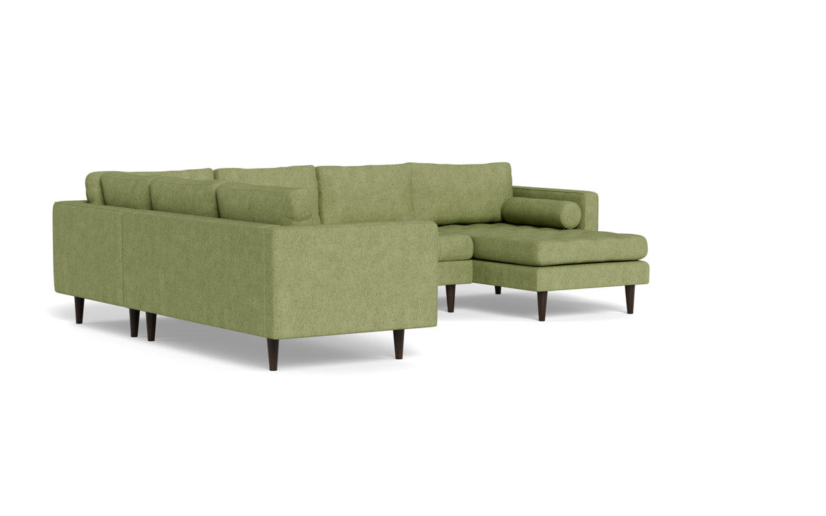 Ladybird 133" Corner Sectionals w. Right Chaise - Elliot Celadon