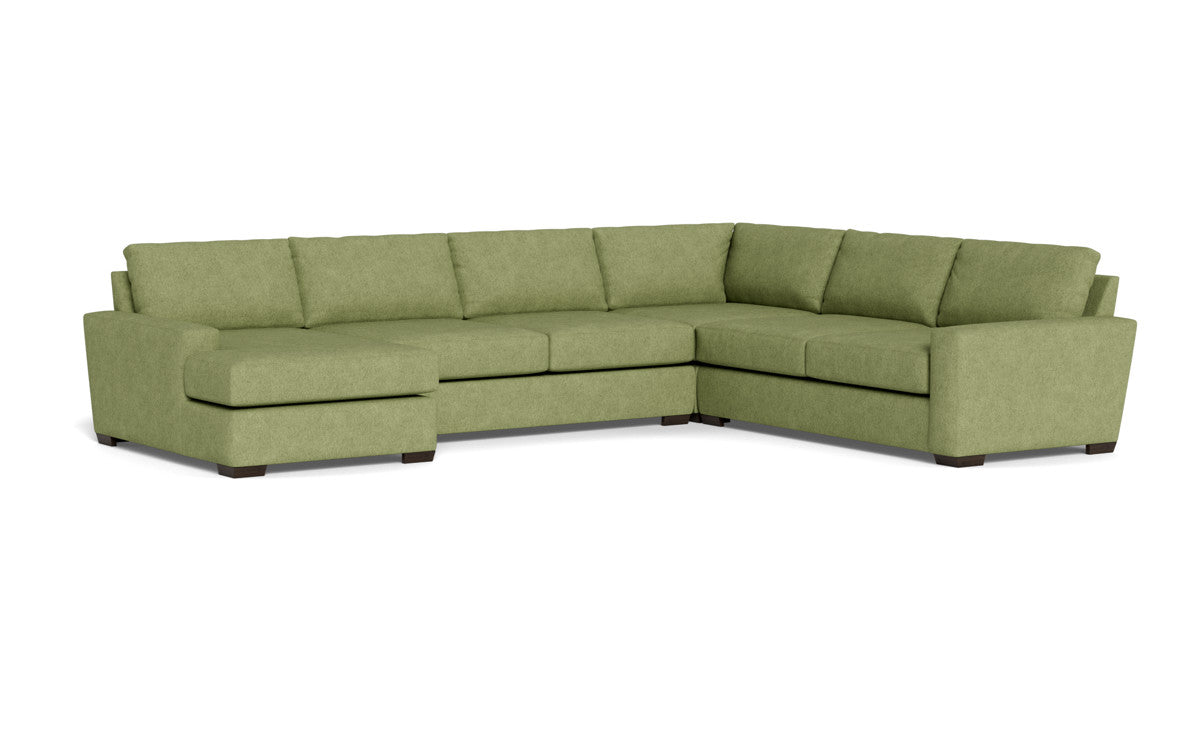 Mas Mesa 162" Deep Corner Sectionals w. Left Chaise - Elliot Celadon