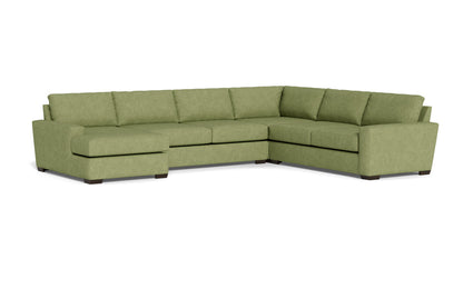 Mas Mesa 162" Deep Corner Sectionals w. Left Chaise - Elliot Celadon