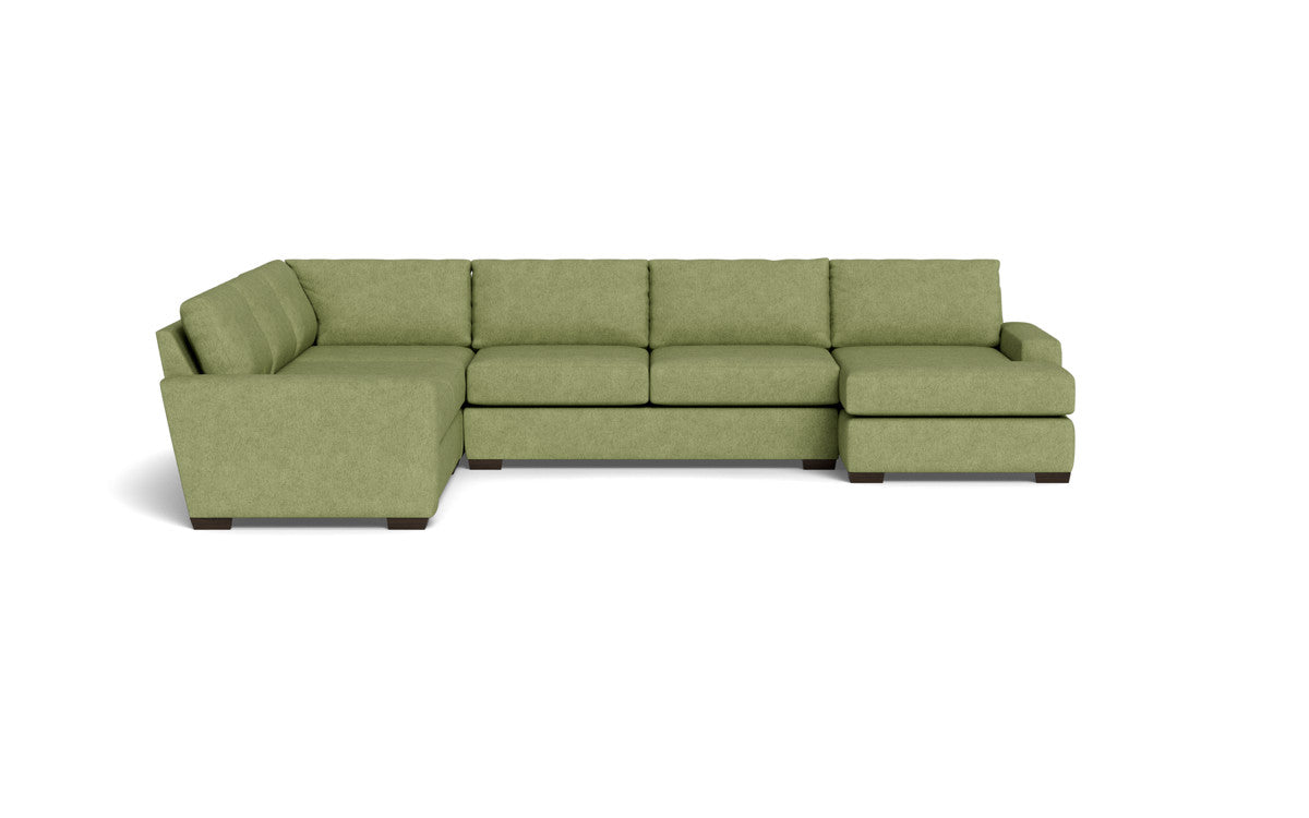 Mas Mesa 162" Deep Corner Sectionals w. Right Chaise - Elliot Celadon