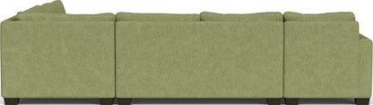Track 141" Corner Sectionals W. Full Sleeper & Left Chaise - Elliot Celadon