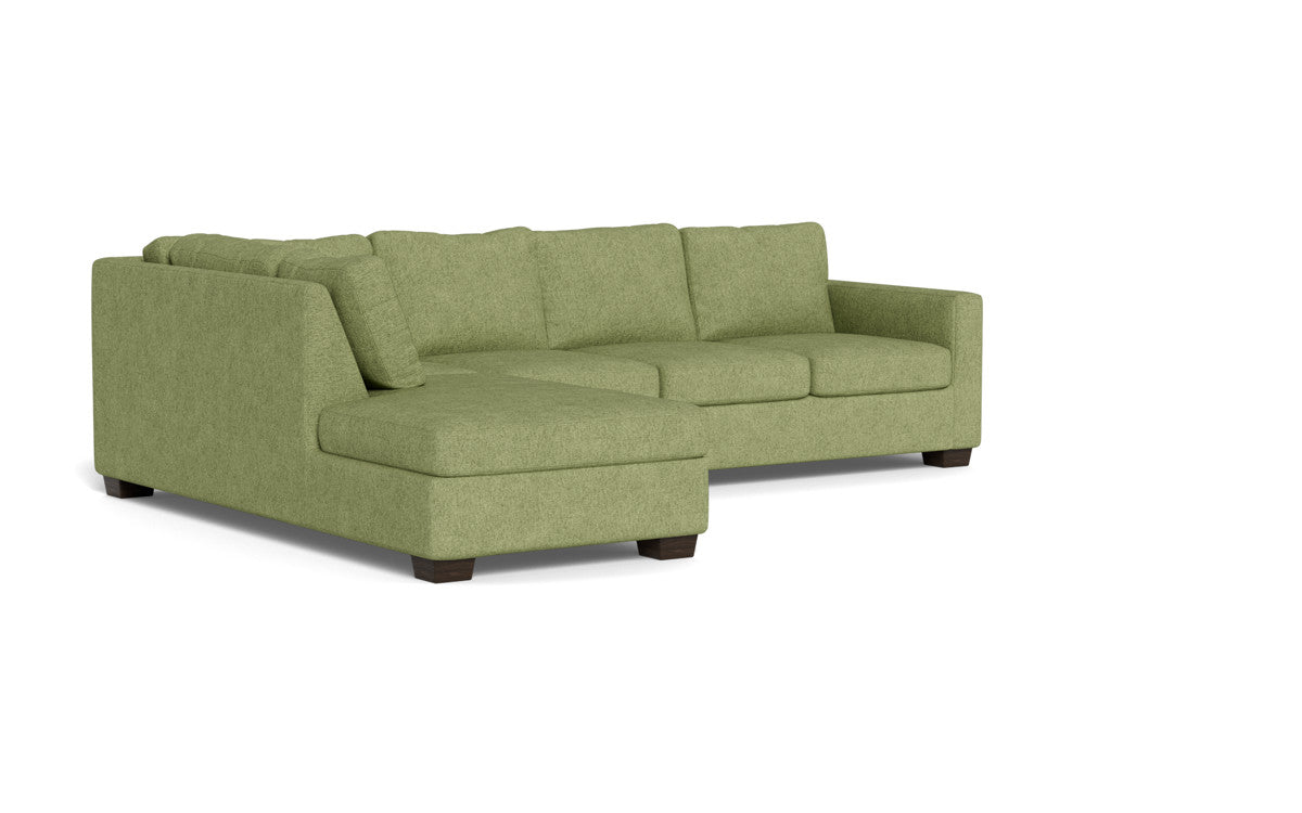 Track 121" Left Chaise Sectional - Elliot Celadon