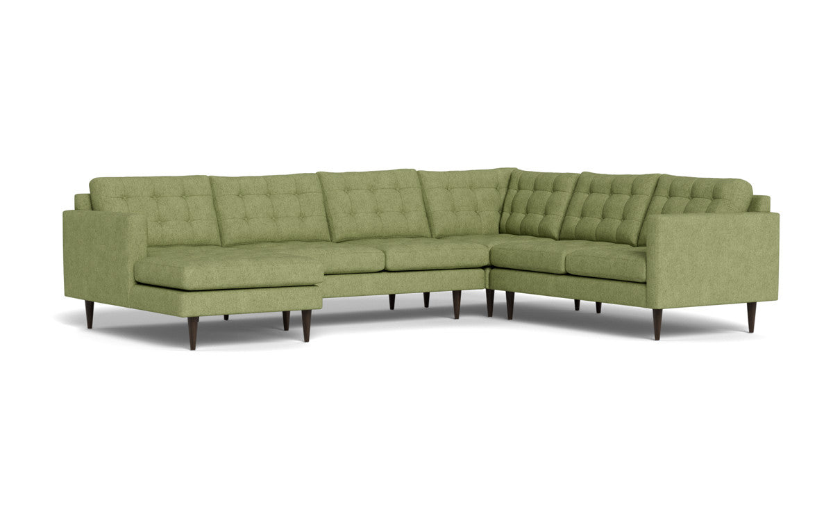 Wallace 131" Corner Sectionals w. Left Chaise - Elliot Celadon